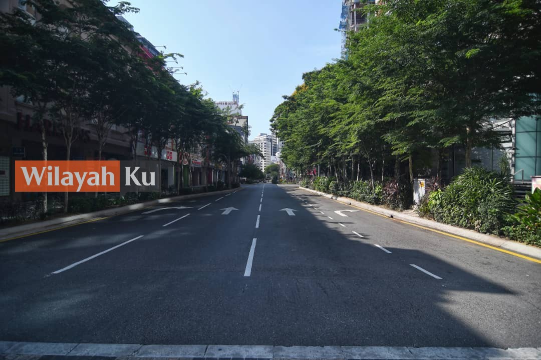 KEADAAN di Jalan TAR yang tenang.